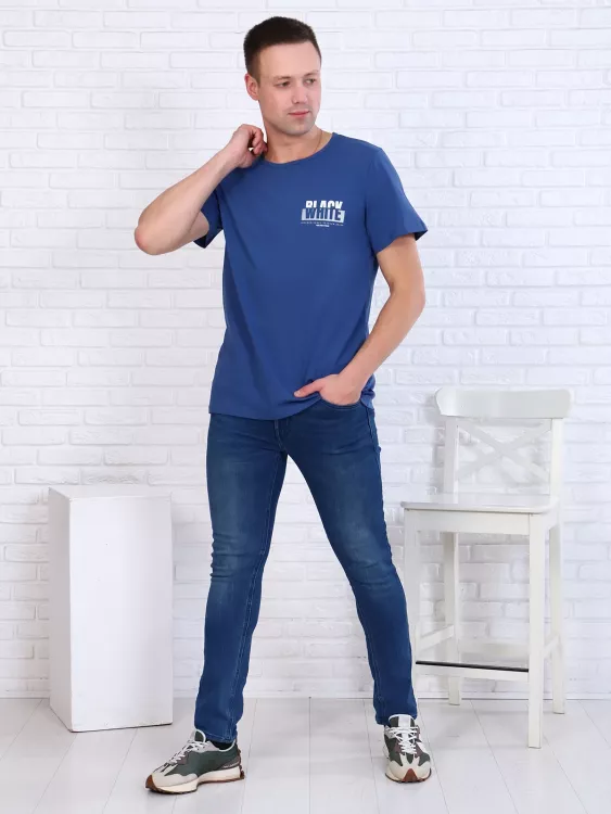 Футболка мужская 7108 (джинс)