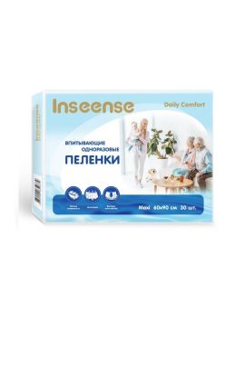 Inseense пеленки детские одноразовые Daily Comfort 60х90см, 30 шт