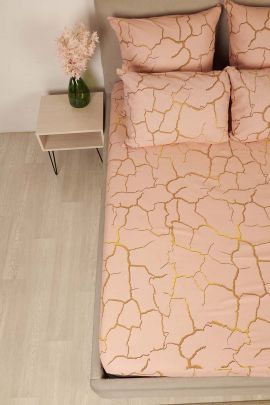 Простыня бязь - Кракле, цвет пудра