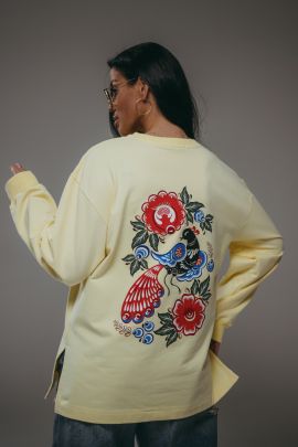 Русь свитшот женский (желтый)