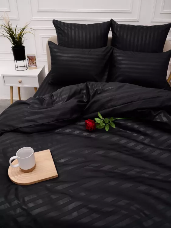 Пододеяльник Микрофибра Страйп - Графит