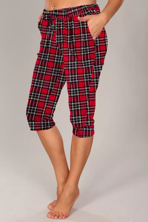 Бриджи женские в клетку 6