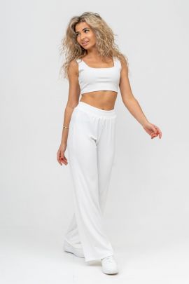 Брюки 36696 белый последний размер