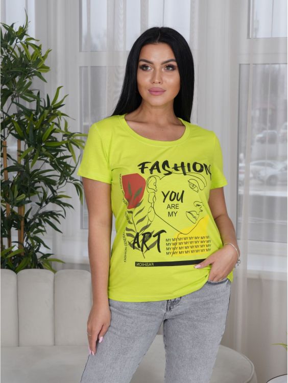 Серенада футболка женская (салатовый)