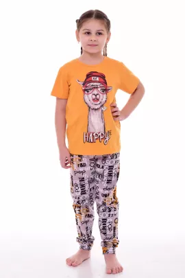 Пижама подростковая 12-097 (горчица), Лама