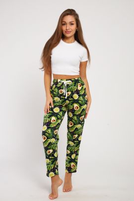 Брюки женские 8-031у (монстера)