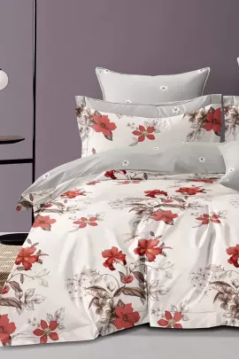 Постельное белье из сатина элит на молнии - Августина