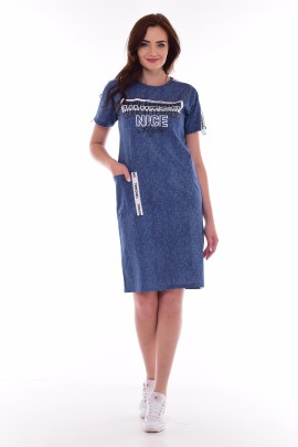 Платье женское 4-073а (темно-синий)