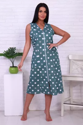 Халат 2687 зеленый горох последний размер