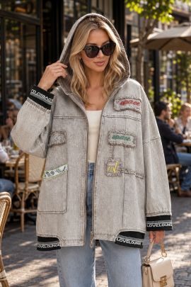 Женская куртка из джинса 6383