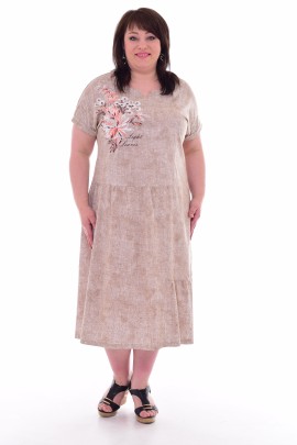 Платье женское 4-69а (карамель)