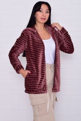 Толстовка женская 6-204к (терракотовый)