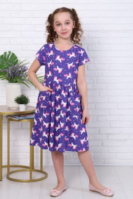 Платье Пурпур короткий рукав детское