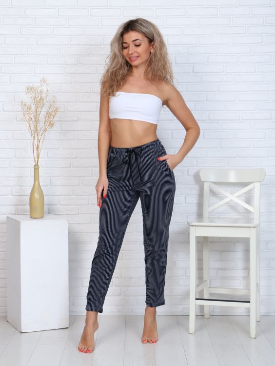 Брюки женские 8-031м (графит) Монстера