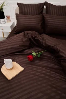 Пододеяльник Микрофибра Страйп - Шоколад