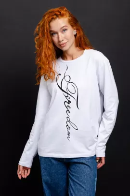 Футболка 48766 белый Freedom последний размер