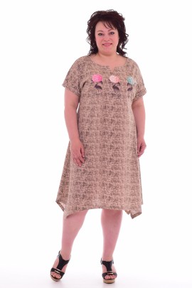 Платье женское 4-54 (песочный)