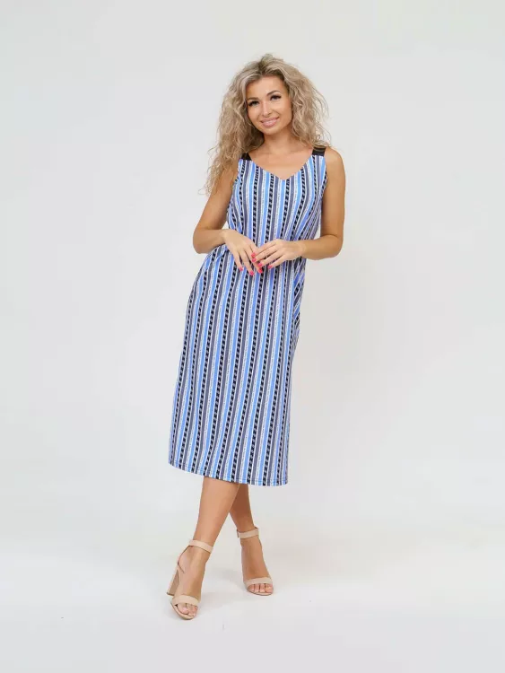 Сарафан 25889-г голубой последний размер