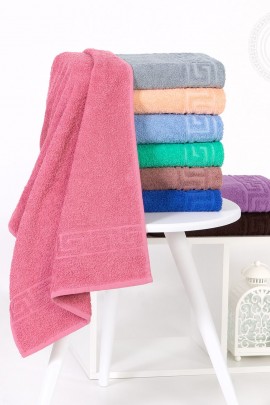 Уют полотенце махровое (Узбекистан) 50*90 (в ассортименте)  50*90 ПМУГ.50.90