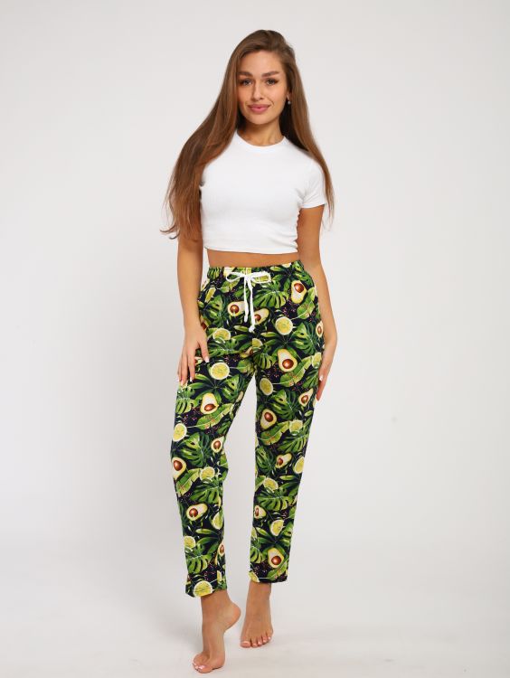 Брюки женские 8-031у (монстера)