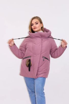 Куртка №6 зимняя розовый последний размер