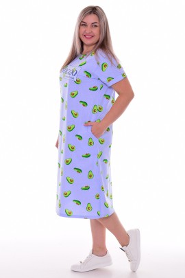 Платье женское 4-100 (индиго), Авокадо