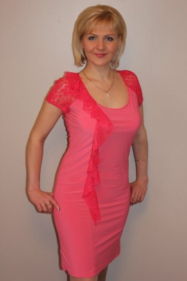Платье П438.4 СИ розовый последний размер