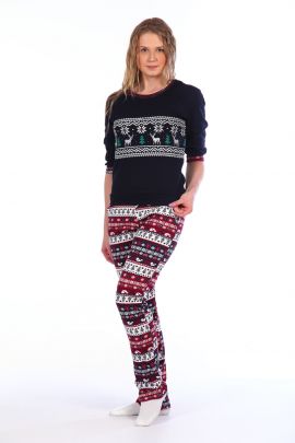 Женский домашний костюм с брюками 145