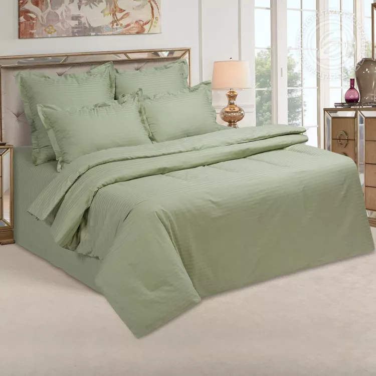 Постельное белье Фисташка (полоса) 869/1 869/1