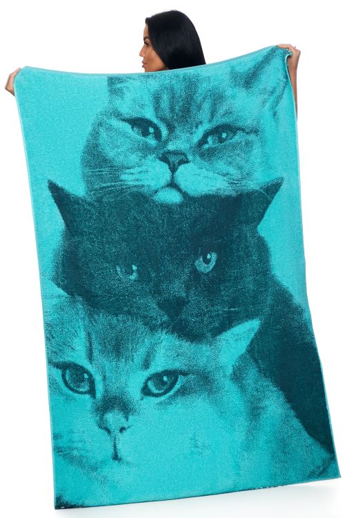 Полотенце махровое Котики