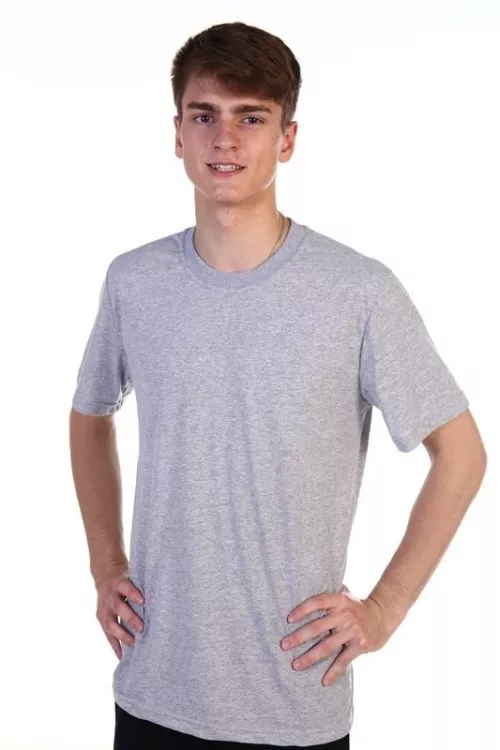 Футболка мужская 1-С серый меланж последний размер