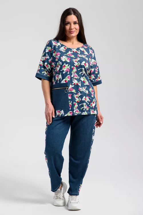 Костюм женский с брюками 394048