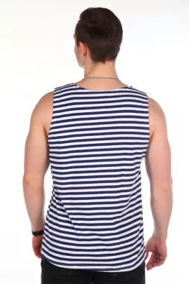 Майка-тельняшка ГОСТ темно-синяя полоса