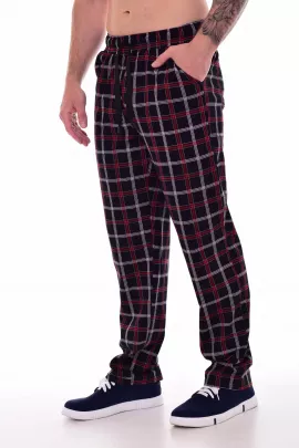 Брюки мужские 9-172б черный + белый последний размер