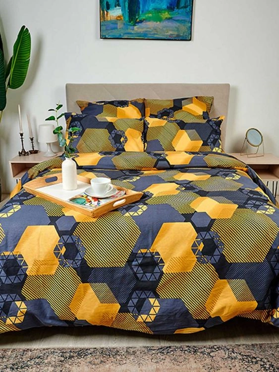 Постельное белье - Золотые шестигранники