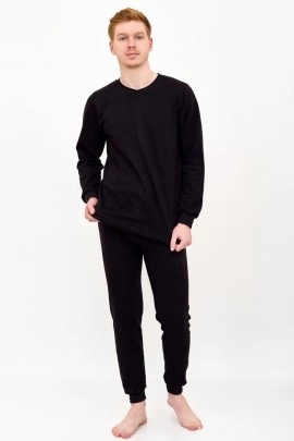 Нательное белье мужское с начесом черный последний размер