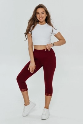 Кружево бриджи женские (бордо)