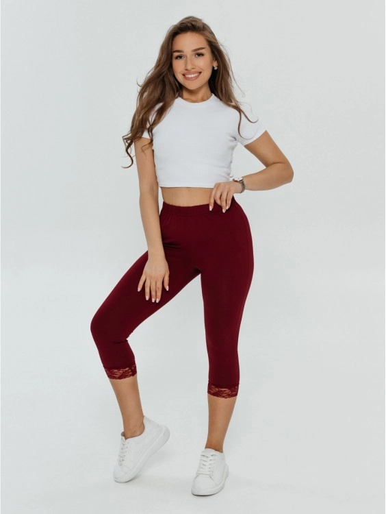 Кружево бриджи женские (бордо)