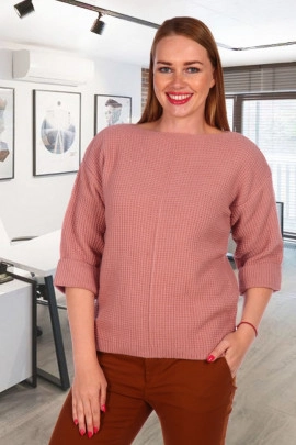 Свитер 6510 пудровый последний размер