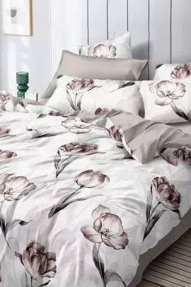 Постельное белье поплин эксклюзив на молнии - Асти