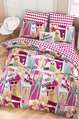 Постельное белье детское поплин без молнии - Барби