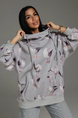 Ваниль худи женское (голубой)