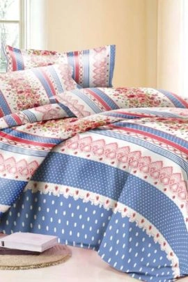 Изобилие(синий) КПБ бязь стандарт