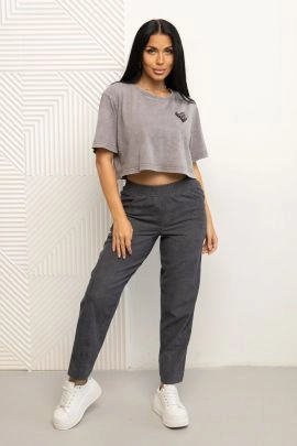 Брюки 14978 серый последний размер