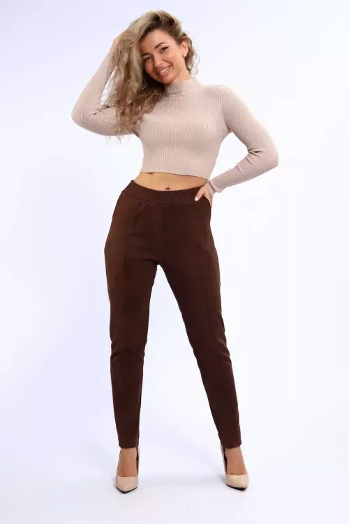 Брюки 94867 кофейный последний размер