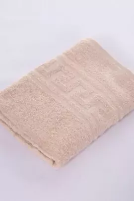 Полотенце махровое гладкокрашенное - Бежевый