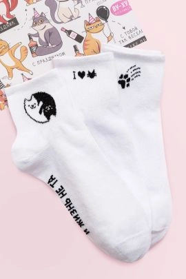 Носки Люблю котиков женские 3 пары