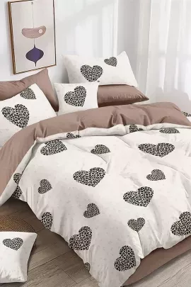 Постельное белье поплин эксклюзив на молнии - Леопардовая любовь