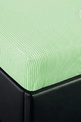 Простыня на резинке "Клетка (зеленый)" 250 60*120*10 250