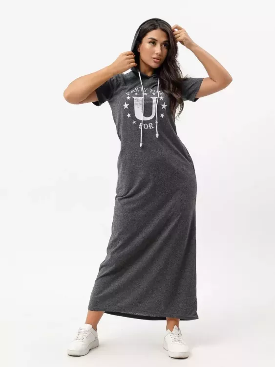 Платье Денс антромеланж последний размер